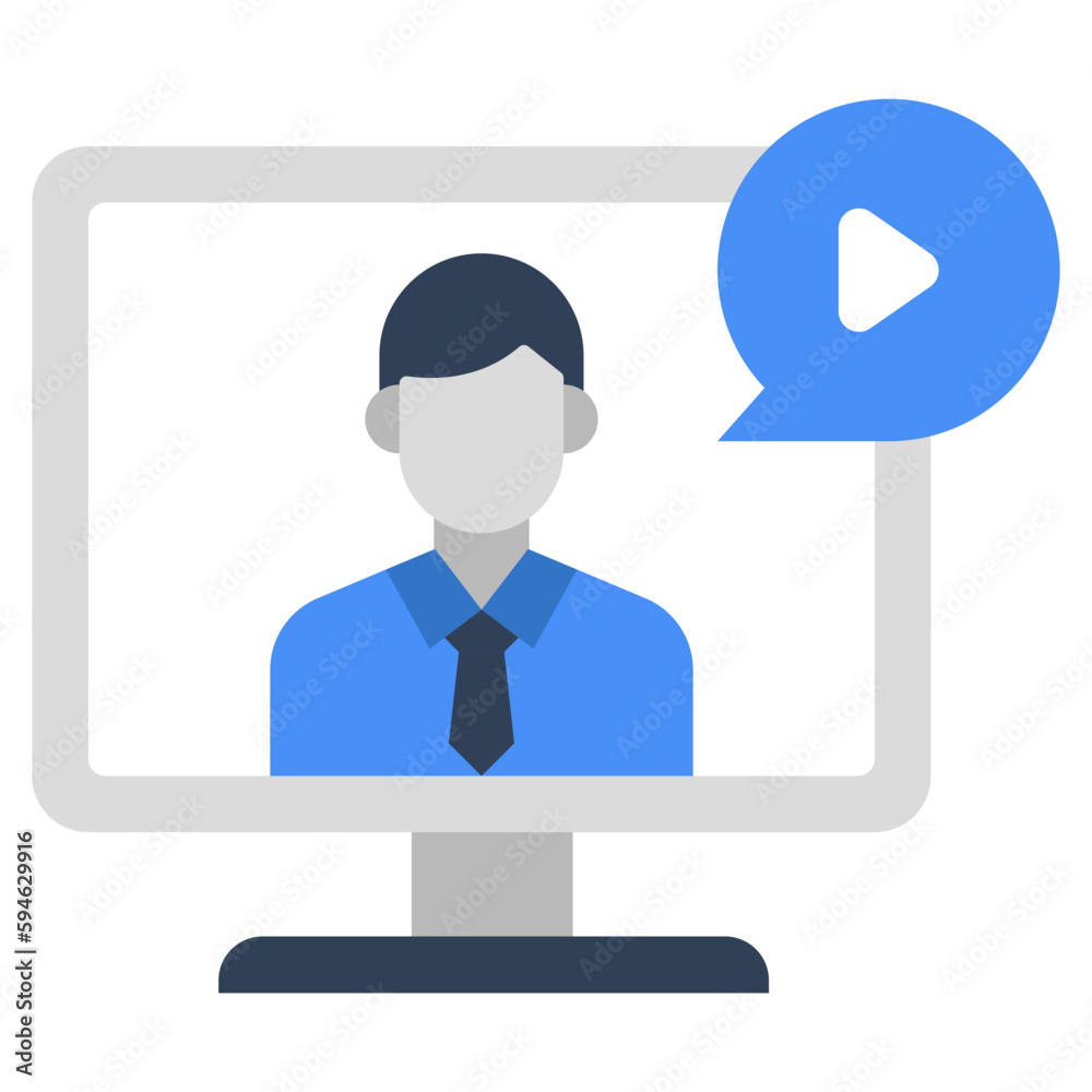 Premium download icon of video call 