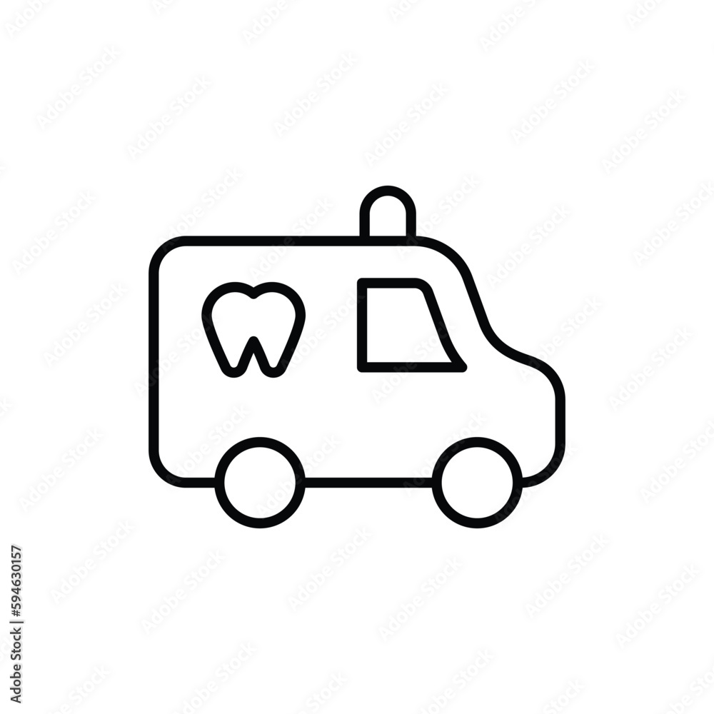 emergency dentist icon vector stock. emergency dentist icon vector stock.