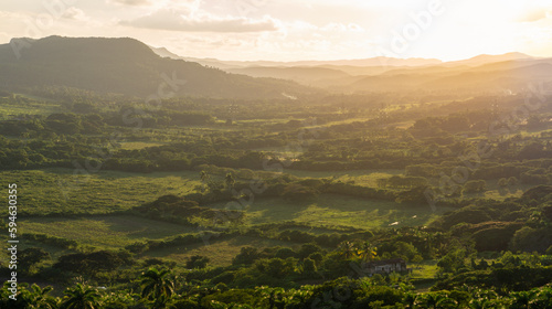 Paisajes del valle del yumuri, sistema montañoso muy hermoso en cuba photo