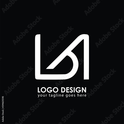 BA BA Logo Design, Creative Minimal Letter BA BA Monogram
