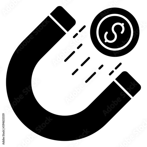 Premium download icon of attract money