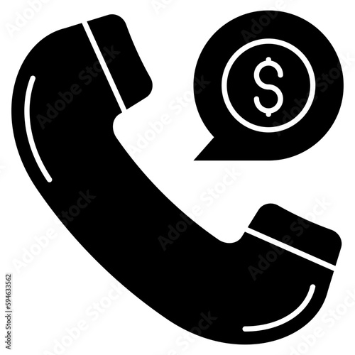 Perfect design icon of financial call