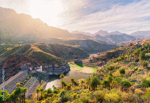 Bild auf Leinwand Las Palmas de Gran Canaria,Mirador de la Sorrueda