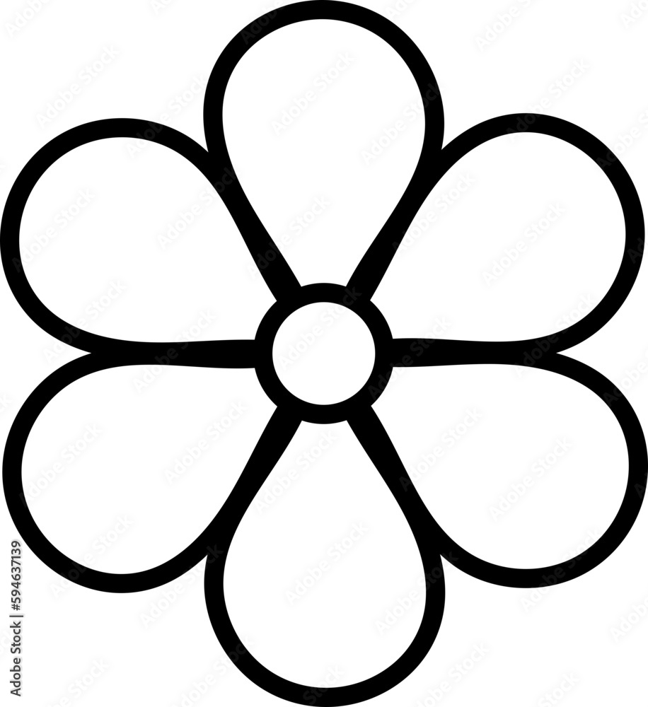 Flower Line icon
