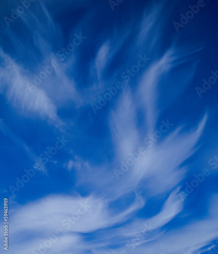 Clouds on the blue sky 