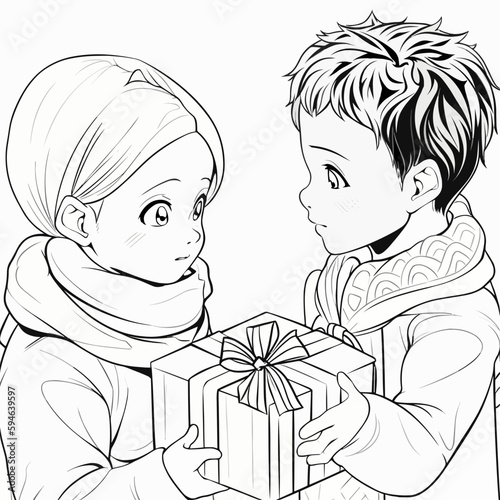 Boy given gift to his boyfriend