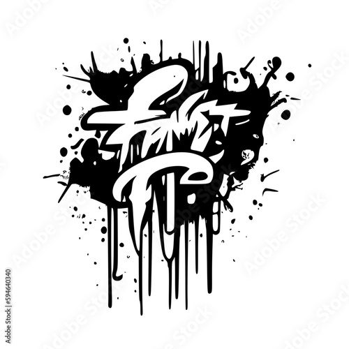 Graffiti | Minimalist and Simple Silhouette - Vector illustration