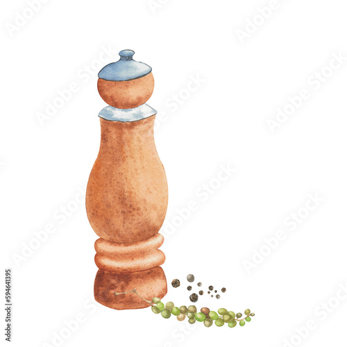 salt and pepper watercolor