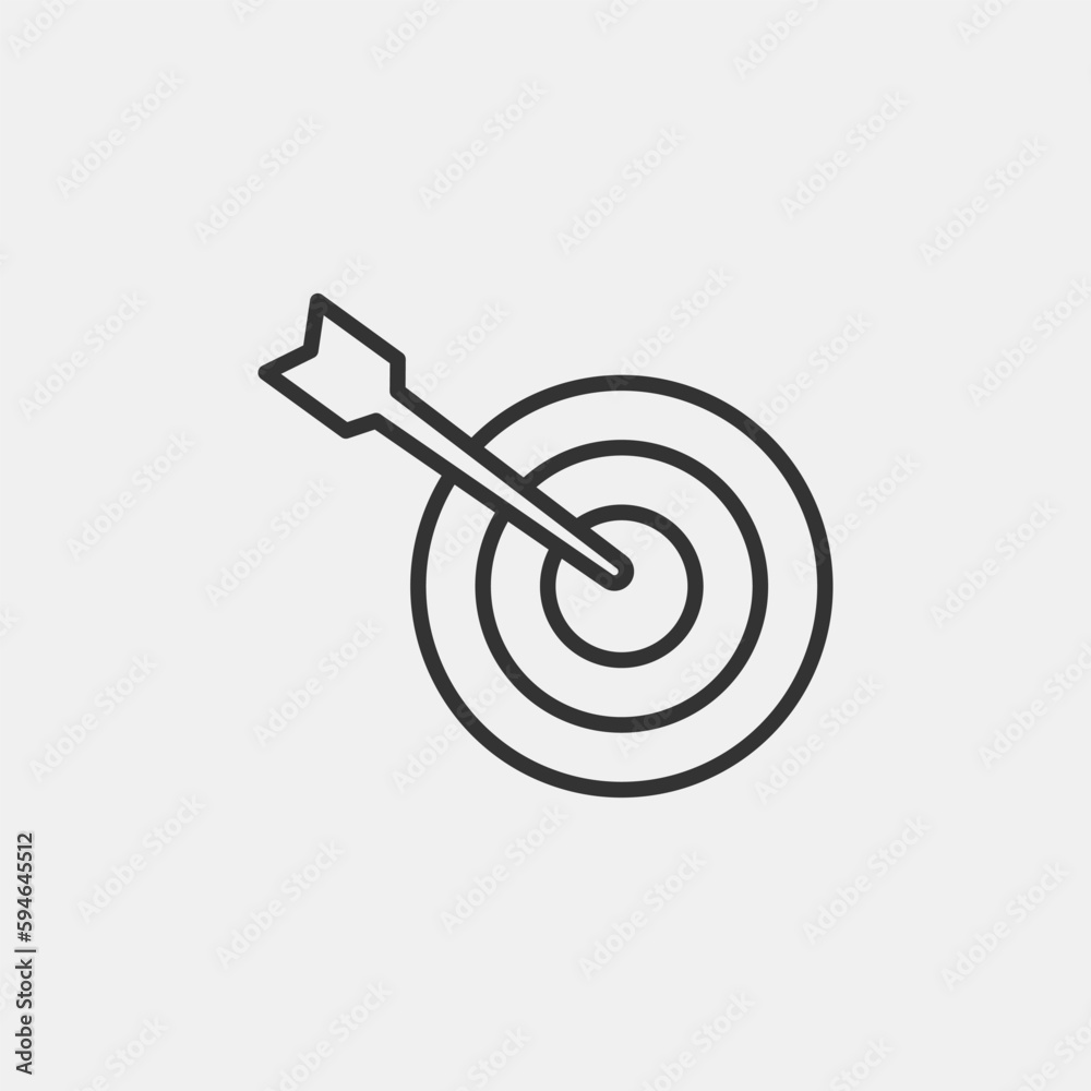 accuracy vector icon illustration sign accuracy vector icon illustration sign