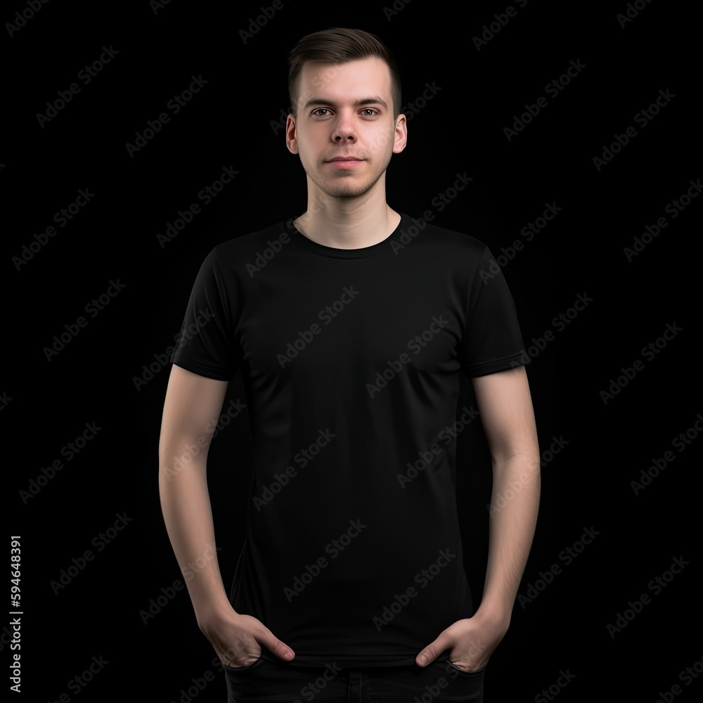 Obraz premium Mockup Your T-Shirt Designs with Realistic Templates, generative ai