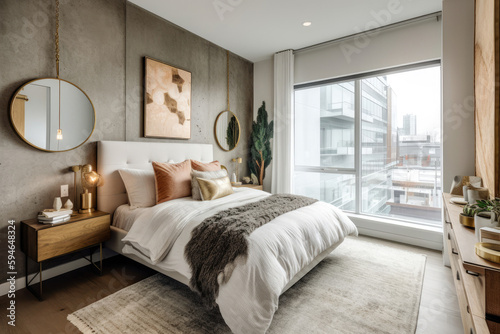 bedroom interior architecture features a minimalist style © ktianngoen0128