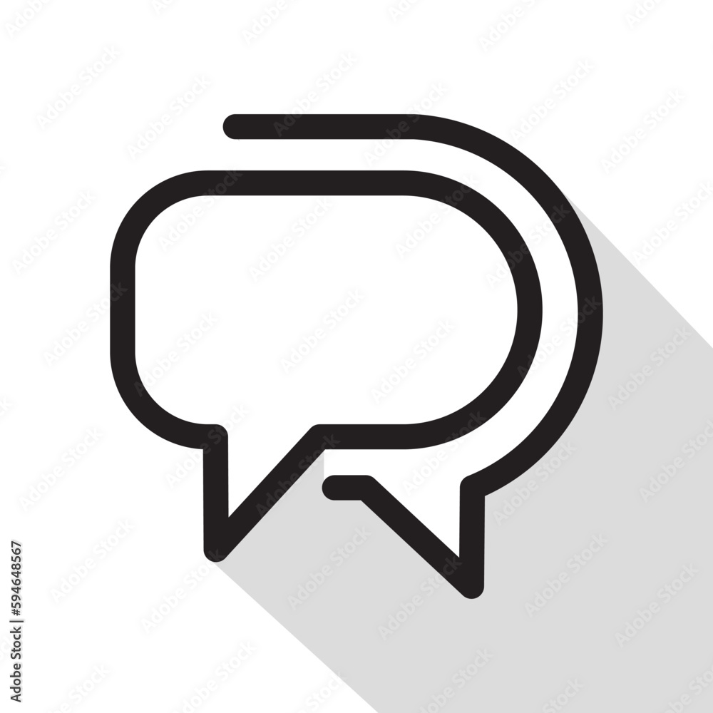 Fototapeta premium speech bubble, speech balloon or bubble, vector illustration 