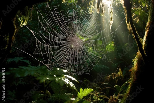 Spider Webs Help Spiders Catch Their Prey, generative ai
