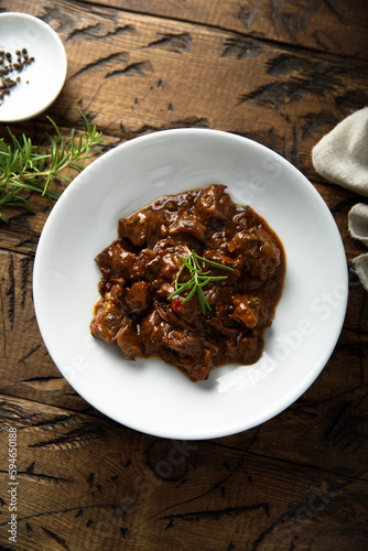 Healthy homemade beef ragout