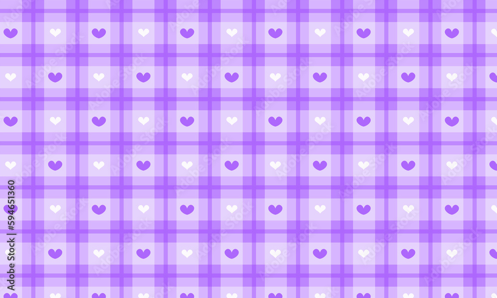 Purple Heart Checkered Pattern Background Purple Heart Checkered Pattern Background