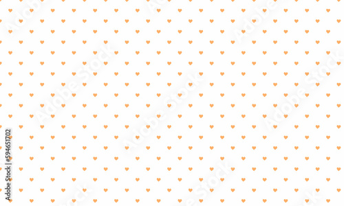 Orange Heart Pattern Background