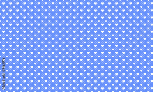 Blue Heart Pattern Background