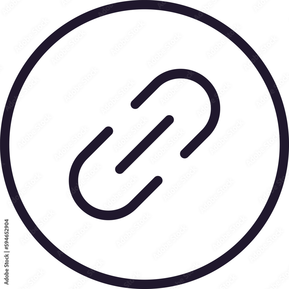 Link concept. Single premium editable stroke pictogram perfect for logos, mobile apps, online shops and web sites. Vector symbol isolated on white background. Link concept. Single premium editable stroke pictogram perfect for logos, mobile apps, online shops and web sites. Vector symbol isolated on white background.