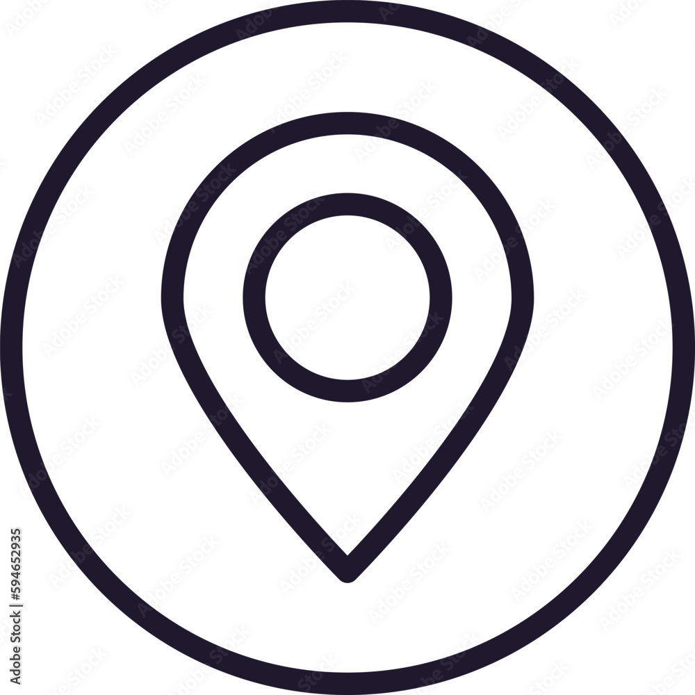 Map pin vector line icon. Premium quality logo for web sites, design, online shops, companies, books, advertisements. Black outline pictogram isolated on white background Map pin vector line icon. Premium quality logo for web sites, design, online shops, companies, books, advertisements. Black outline pictogram isolated on white background