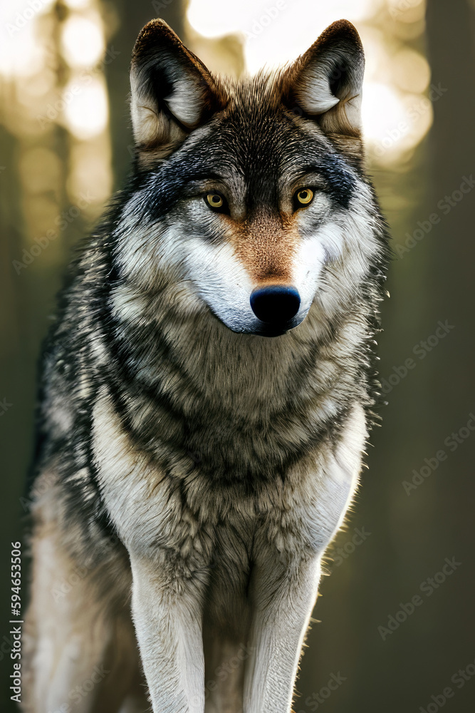 Wolf, generated by artificial intelligence
