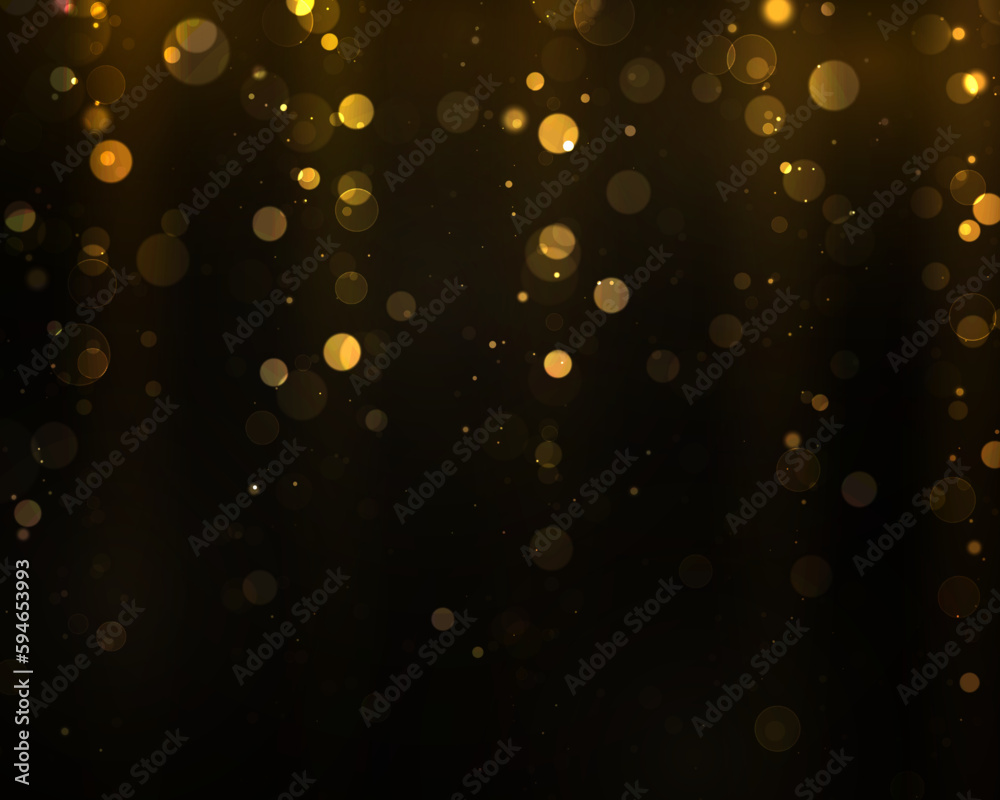 Glowing yellow circles bokeh abstract gold luxury background. Vector yellow sparkling light explosion backdrop. Shiny volume star dust golden light. Glowing yellow circles bokeh abstract gold luxury background. Vector yellow sparkling light explosion backdrop. Shiny volume star dust golden light.