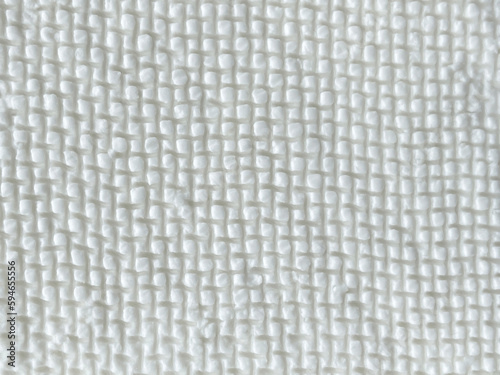 Abstract background of fresh cheese with cheesecloth pattern