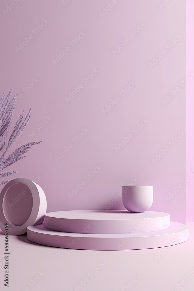 Empty podium background, mock up placement display, blank beauty stand cosmetic product fashion advertising, minimal luxury pedestal stage mockup showcase scene platform, ai generative illustration. Empty podium background, mock up placement display, blank beauty stand cosmetic product fashion advertising, minimal luxury pedestal stage mockup showcase scene platform, ai generative illustration.