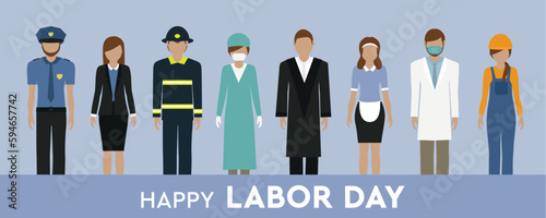 happy labor day 1 may worker different professional groups