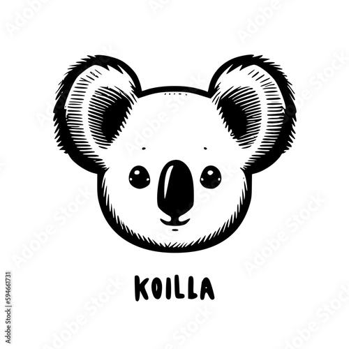 Koala - High Quality Vector Logo - Vector illustration ideal for T-shirt graphic photo