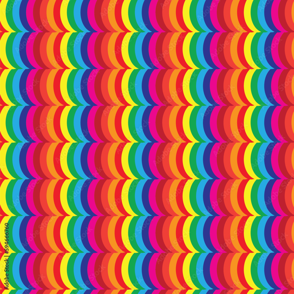 Obraz premium rainbow 10 color pattern