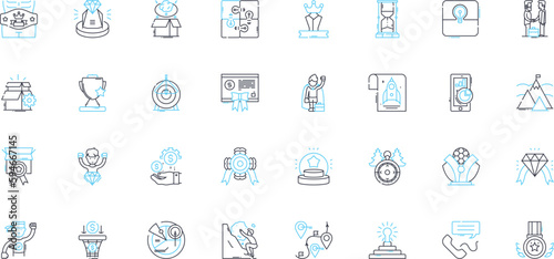 Teaching Instructor linear icons set. Inspiring, Passionate, Knowledgeable, Dedicated, Patient, Enthusiastic, Motivational line vector and concept signs. Supportive,Compassionate,Organized outline