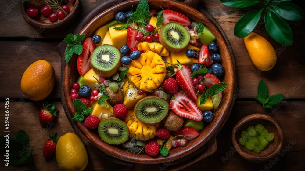 Taste of the Tropics: Refreshing and Colorful Fruit Salad