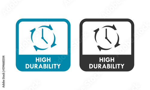 High durability design logo template illustration