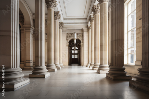 colonnade in the cathedral