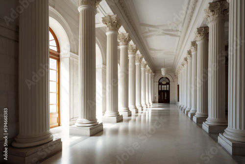 colonnade in the cathedral