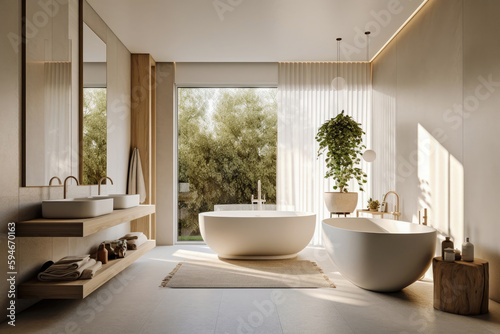 Bathroom interior architecture minimalist style © ktianngoen0128