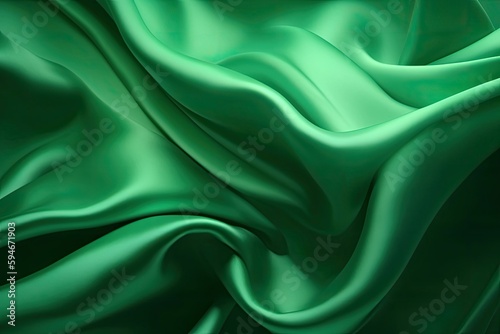 a Stunning Satin Green Background with Generative AI