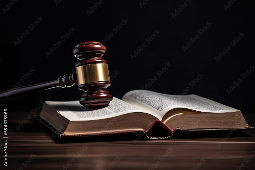 judge gavel and books, ai generation judge gavel and books, ai generation