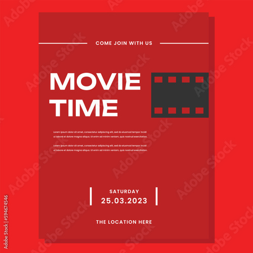 Movie Night Event Flyer Layout