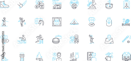 Personal intelligence linear icons set. Self-awareness, Insightfulness, Empathy, Introspection, Adaptability, Creativity, Resilience line vector and concept signs. Initiative,Perceptiveness