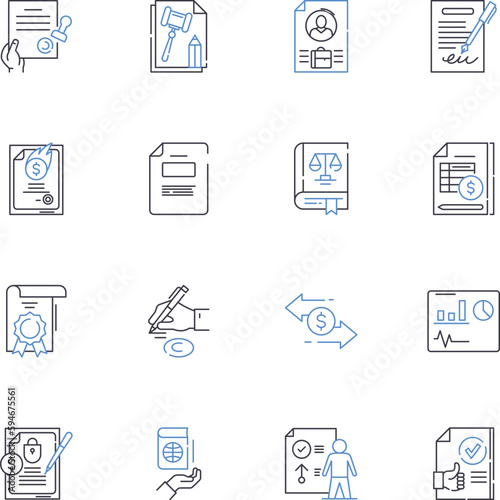 Employee benefits line icons collection. Healthcare, Retirement, Wellness, Compensation, Insurance, Timeoff, Perks vector and linear illustration. Incentives,Education,Disability outline signs set