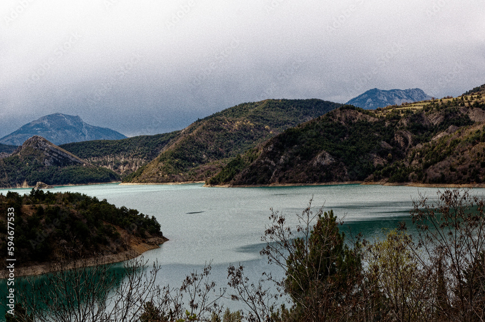View of the Verdon River in the Verdon Gorge, france