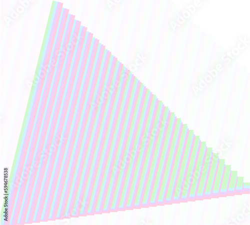 Futurystyczne tło trójkąt w paski 3D