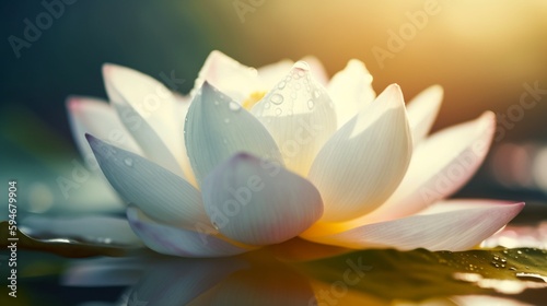 Macrophoto of a beautiful lotus