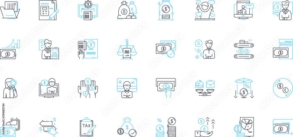 Web design and development linear icons set. Responsive, User-friendly, E-commerce, Mobile-friendly, Navigation, Optimization, Interface line vector and concept signs. Multimedia,Content,Customization