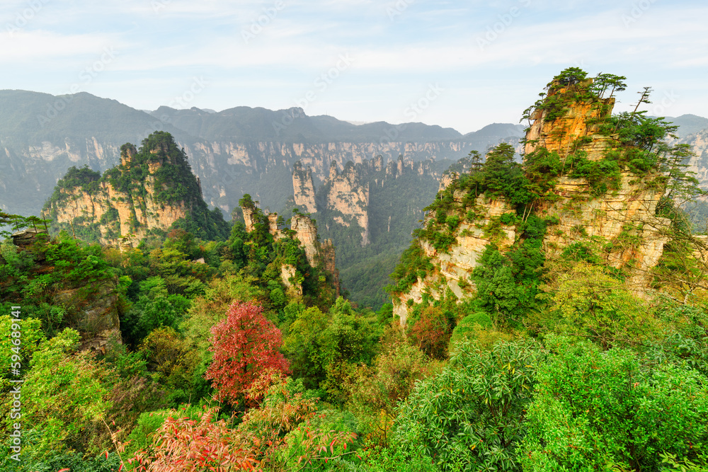 Fototapeta premium Fabulous view of quartz sandstone pillars (Avatar Mountains)