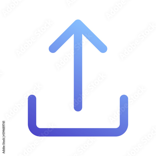 file upload gradient icon