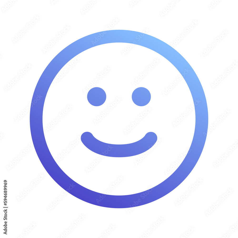 smile gradient icon smile gradient icon