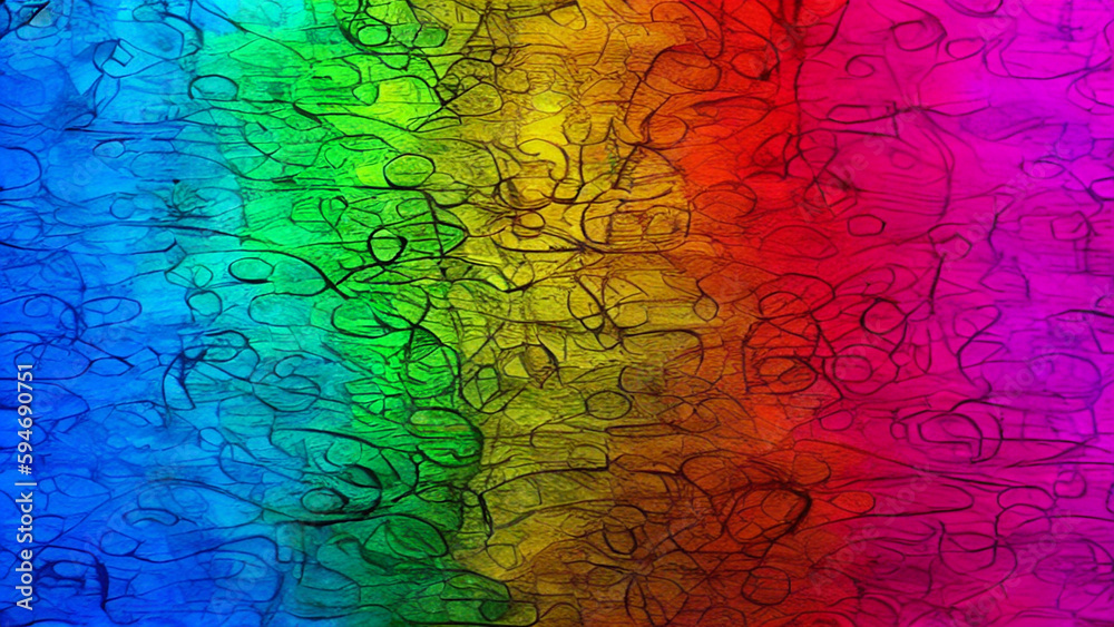 Abstract colorful pattern background or wallpaper. Generative AI.