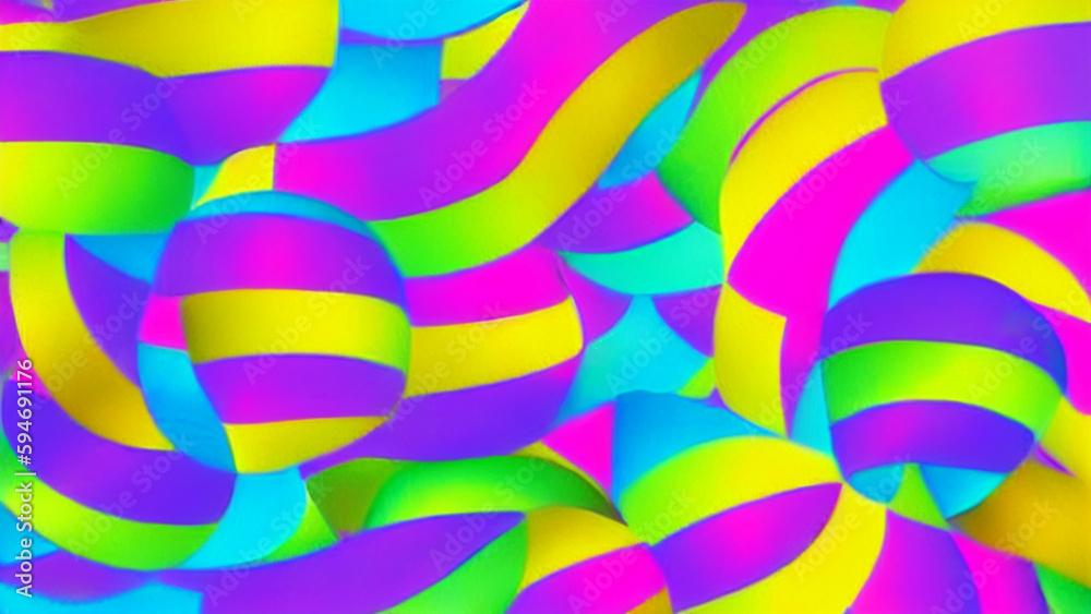 Obraz premium Abstract colorful pattern background or wallpaper. Generative AI.